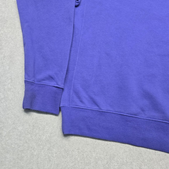 Nike Brasil Sweatshirt Mens Large Purple Crewneck Pullover Soccer Swoosh‎ Patch - Picture 5 of 16